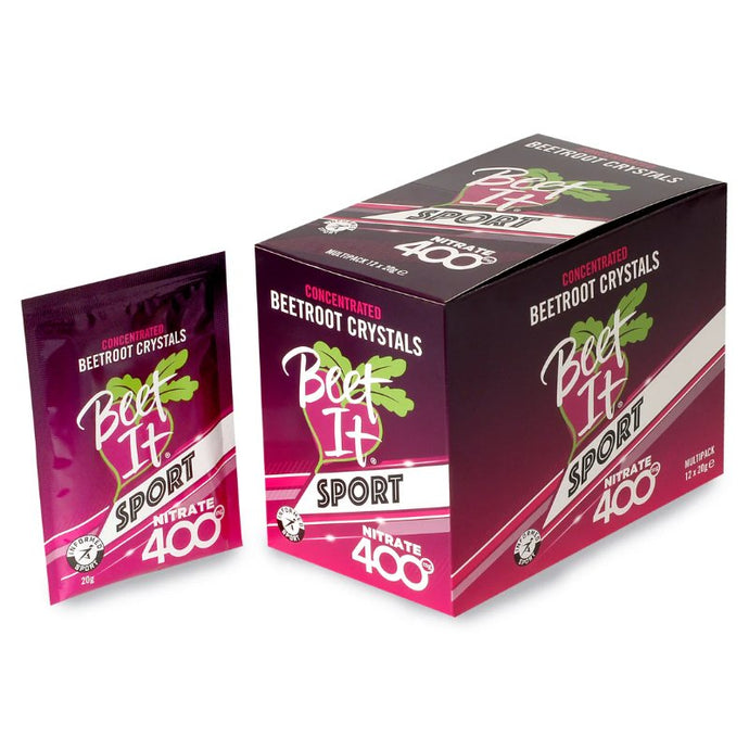 Beet It Sports Shots Nitrate 400 Crystals 12 x 20g Sachets